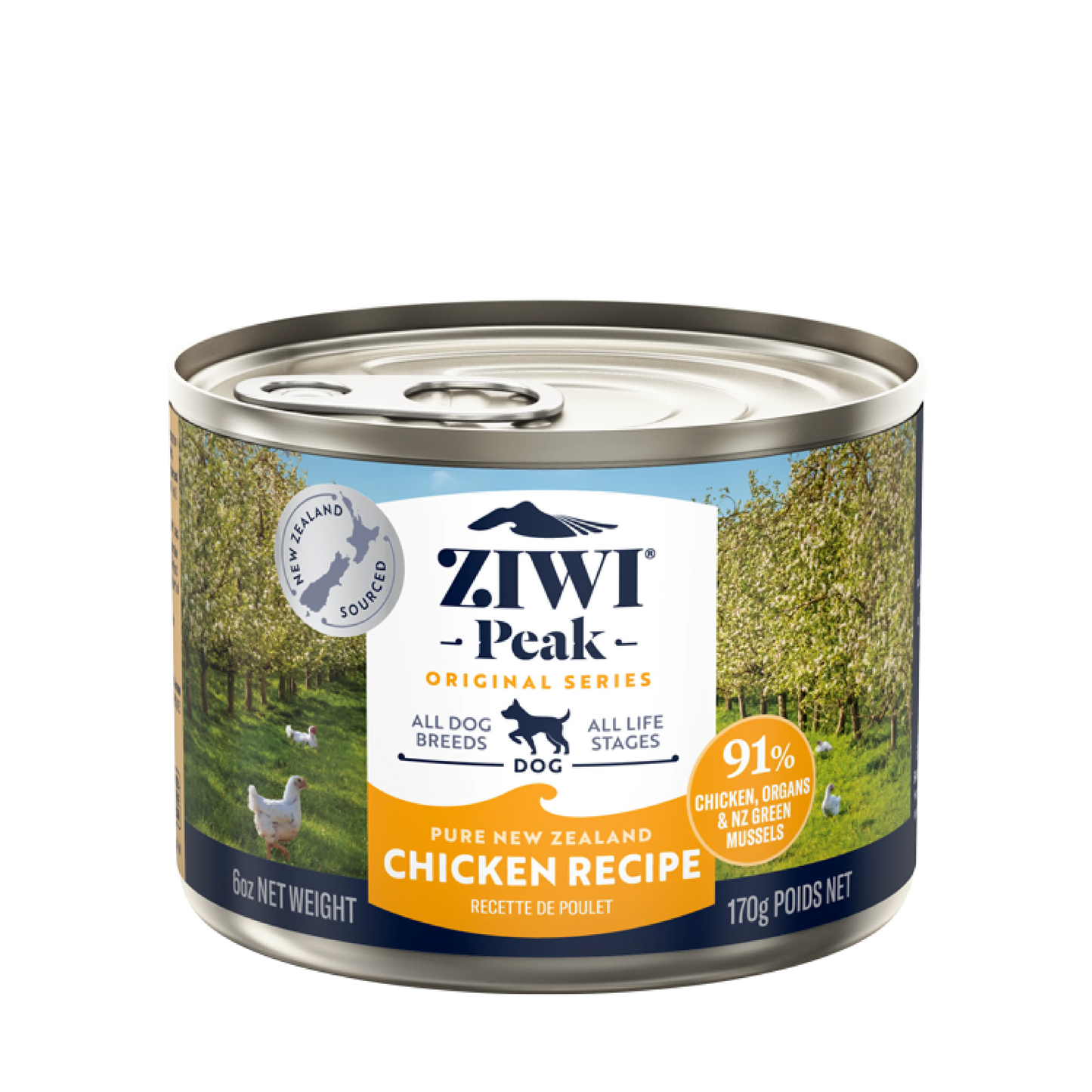 ZIWI Peak ドッグ缶 フリーレンジチキン ウェットフード